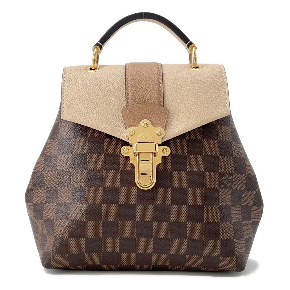 Louis Vuitton Backpack Damier Ebene Brown Clapton Bag